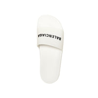 Pool Slide Sandals - White & Black