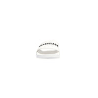 Pool Slide Sandals - White & Black
