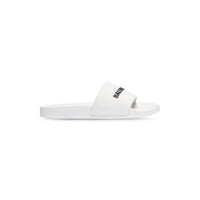 Pool Slide Sandals - White & Black