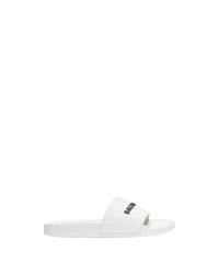 Pool Slide Sandals - White & Black