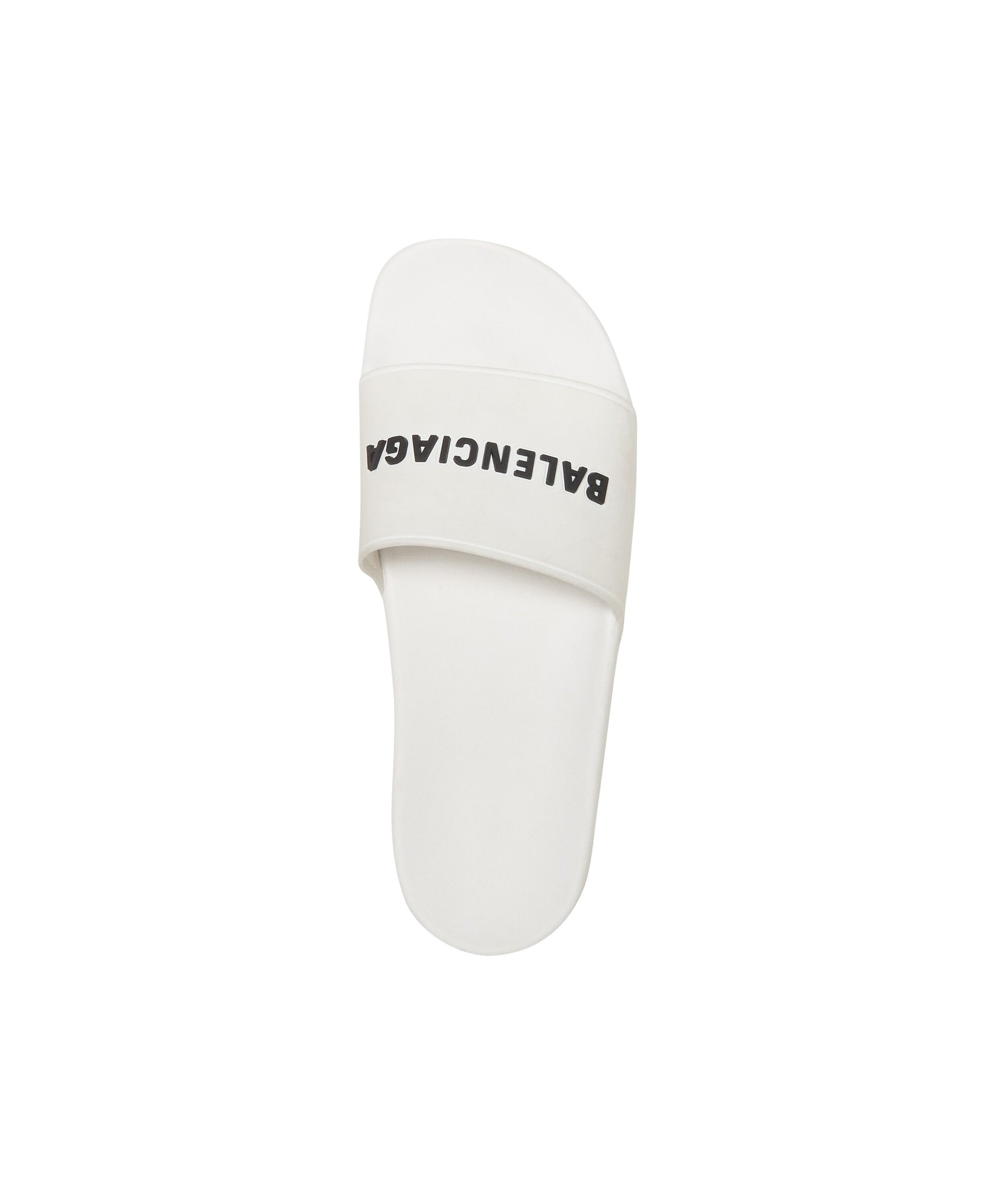Pool Slide Sandals - White Black