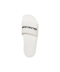 Pool Slide Sandals - White & Black