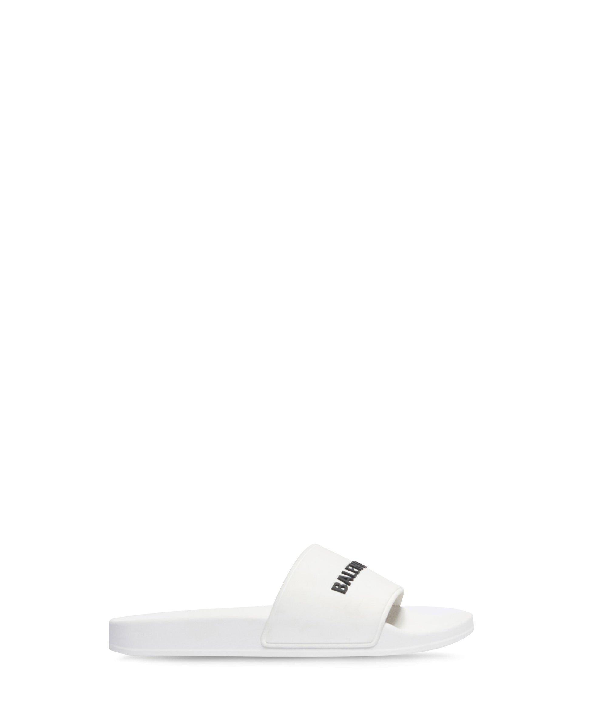Pool Slide Sandals - White Black