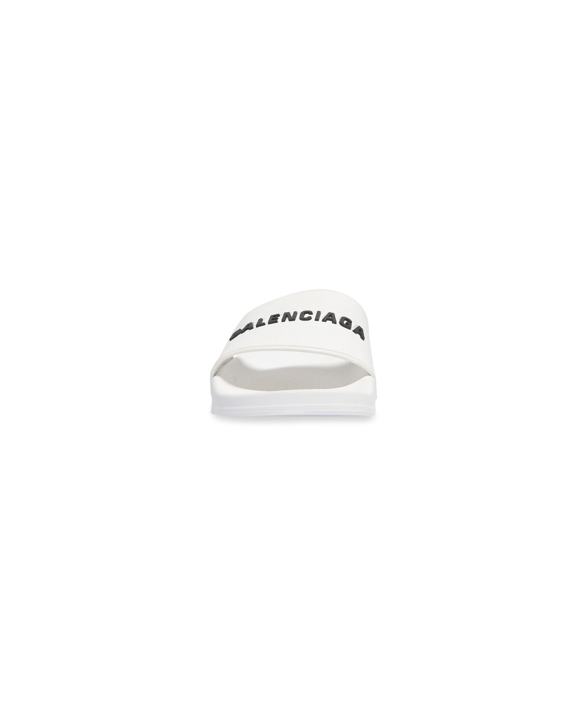 Pool Slide Sandals - White Black