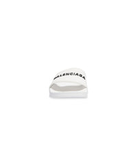 Pool Slide Sandals - White & Black