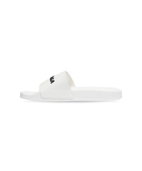 Pool Slide Sandals - White & Black