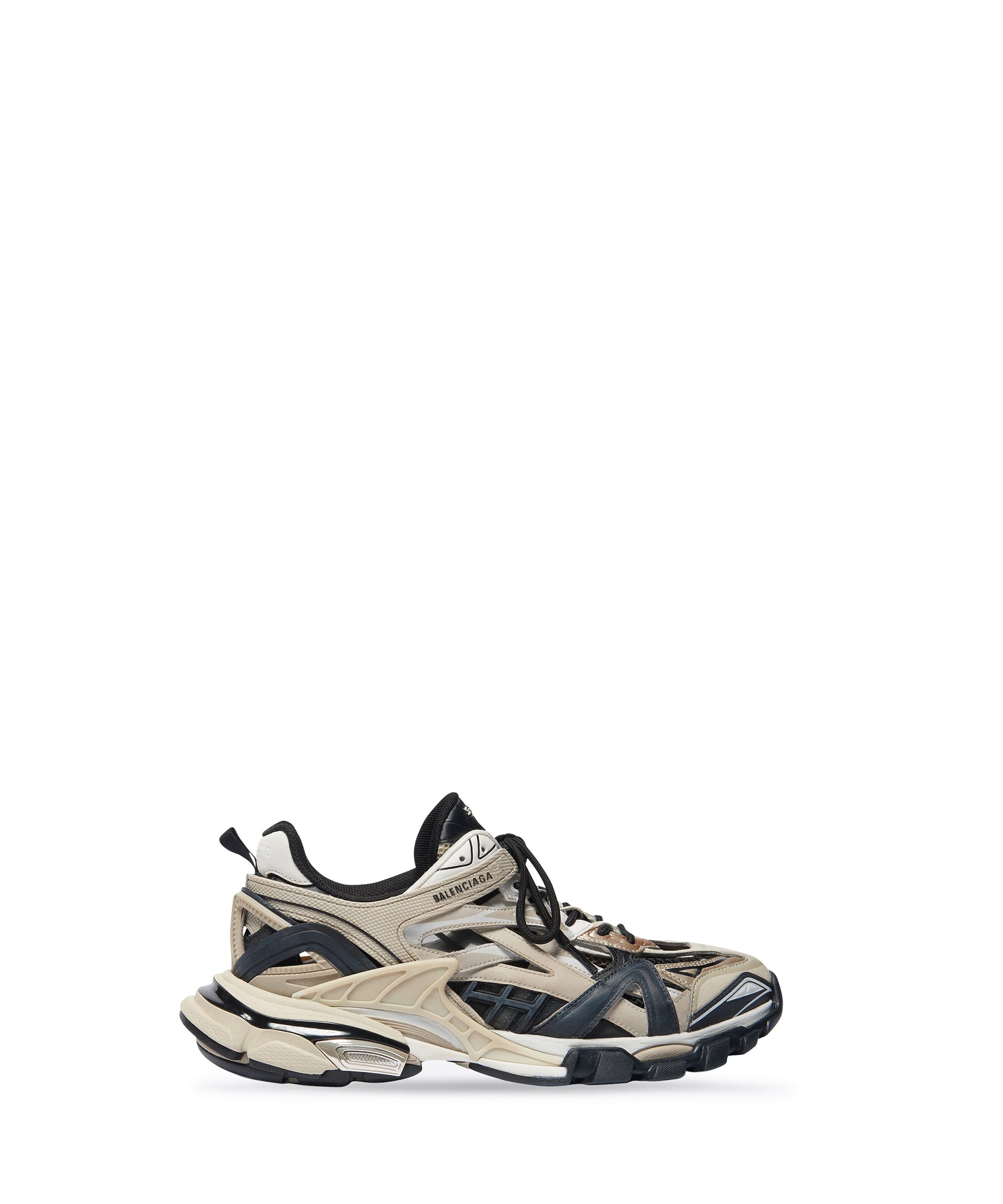 Track.2 Sneakers - Beige & Black