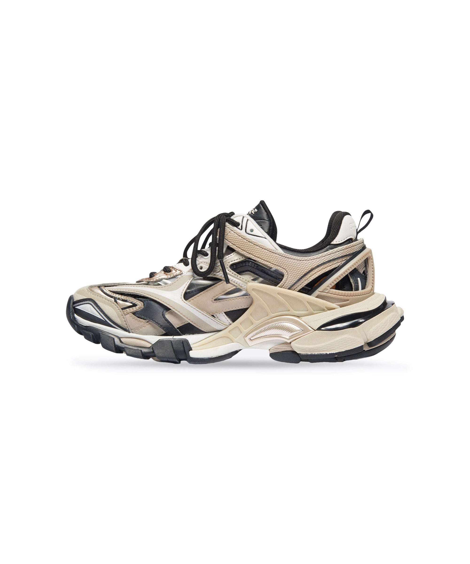 Track.2 Sneakers - Beige & Black