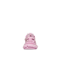 Track.2 In Canvas pink & black Sneakers - Pink & Black