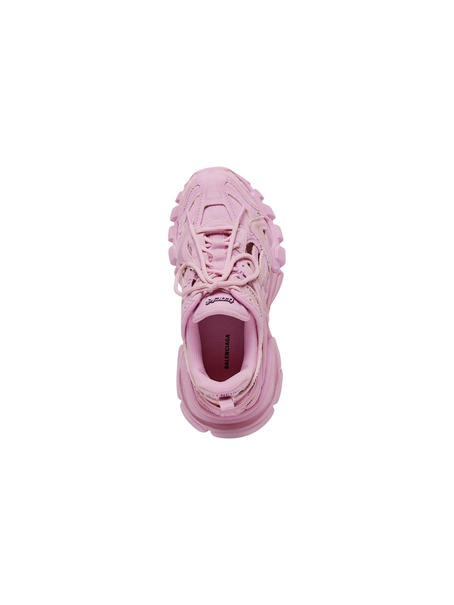 Track.2 In Canvas pink & black Sneakers - Pink & Black