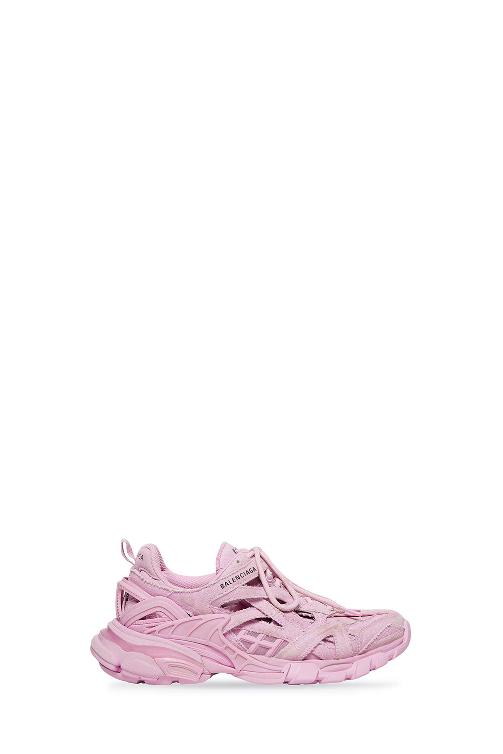 Track.2 In Canvas pink & black Sneakers - Pink & Black