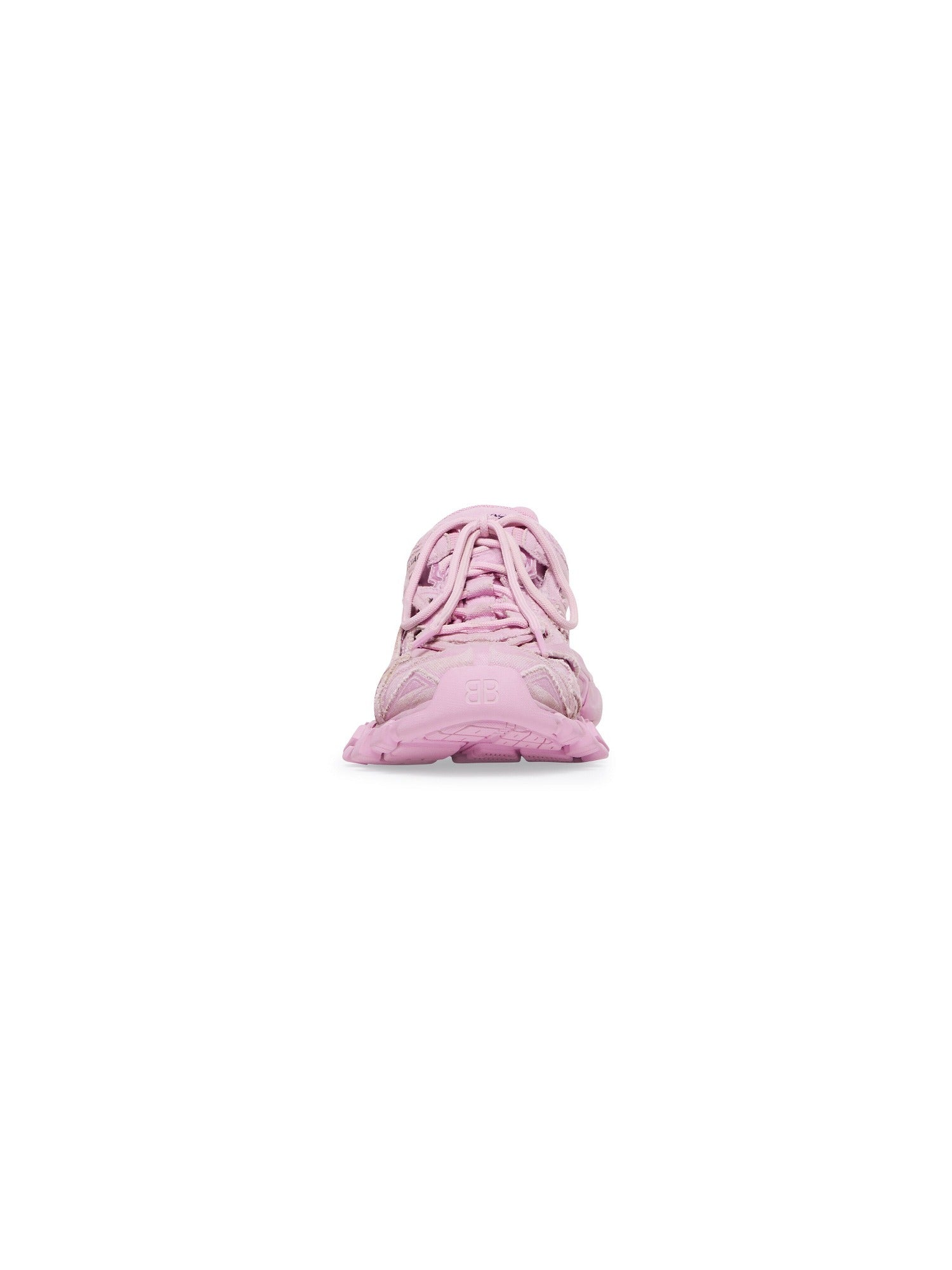 Track.2 In Canvas pink & black Sneakers - Pink & Black