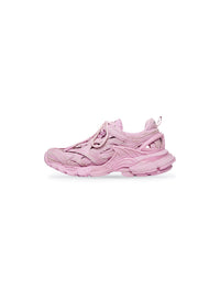 Track.2 In Canvas pink & black Sneakers - Pink & Black