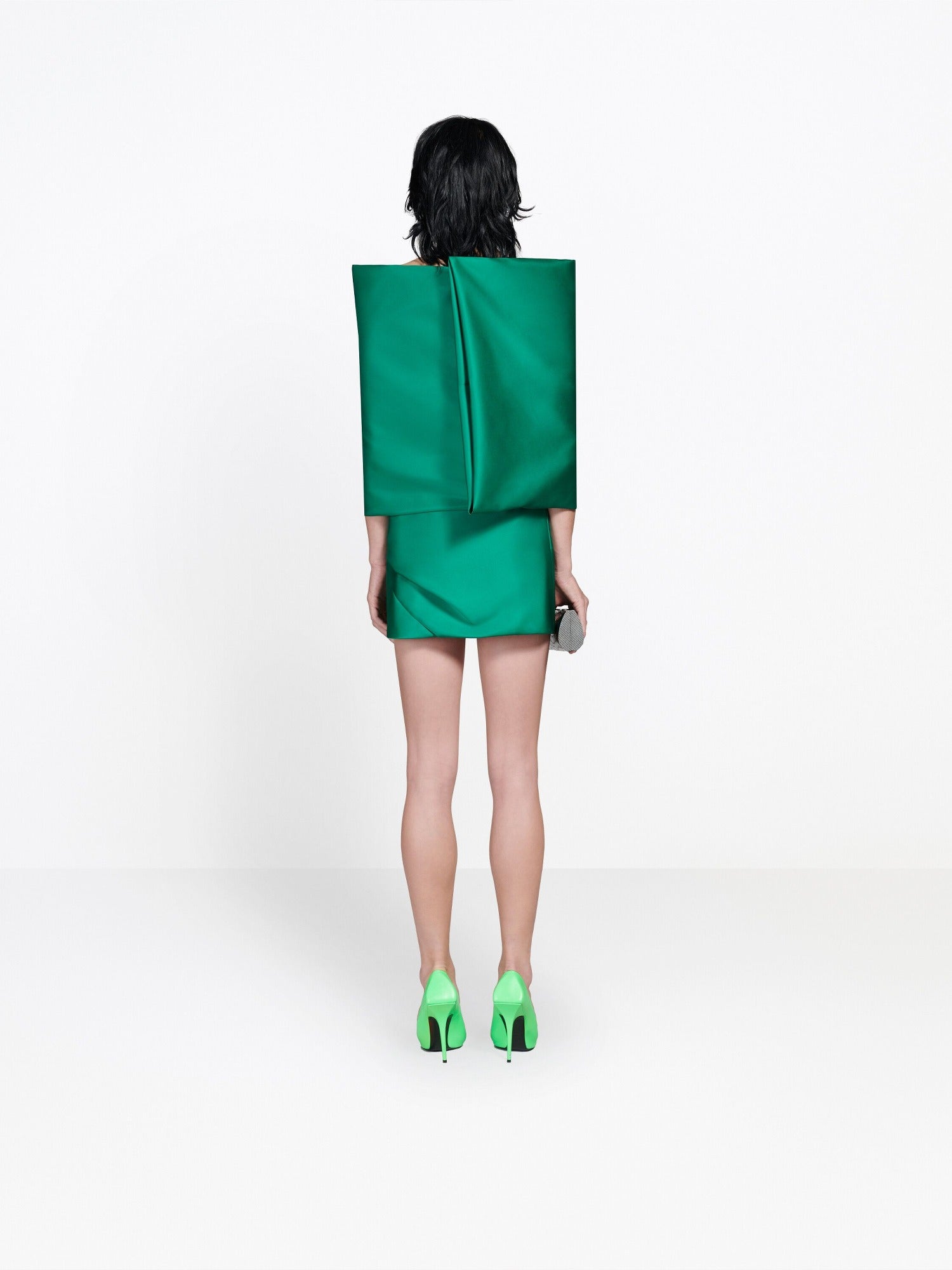 Drape 1 emerald Dress - Emerald
