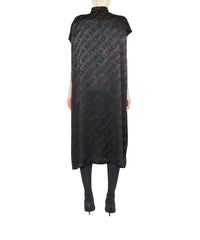 Rawcut Sleeve Dress - Black