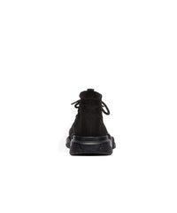 Speed Lace-Up Recycled Knit Sneakers - Black & White
