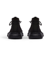 Speed Lace-Up Recycled Knit Sneakers - Black