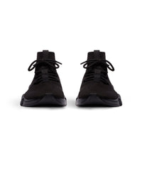 Speed Lace-Up Recycled Knit Sneakers - Black