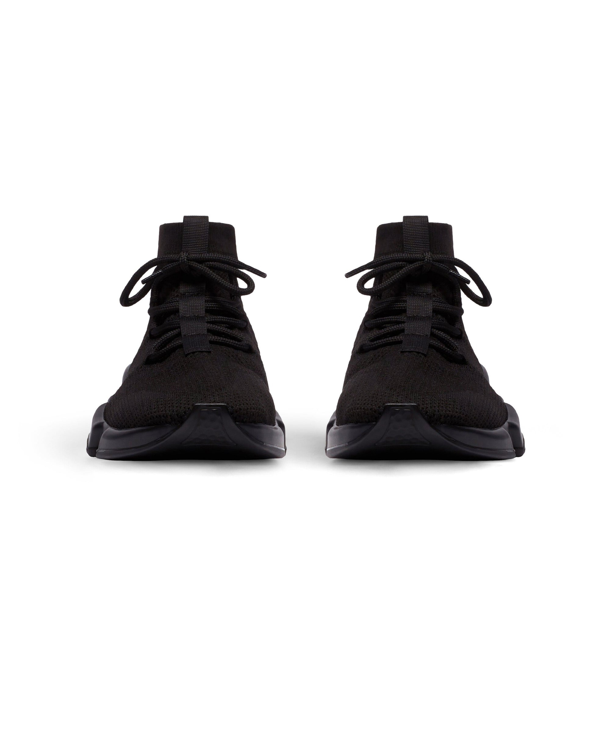 Speed Lace-Up Recycled Knit Sneakers - Black