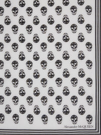 Biker Skull ivory & black Scarf - Ivory & Black