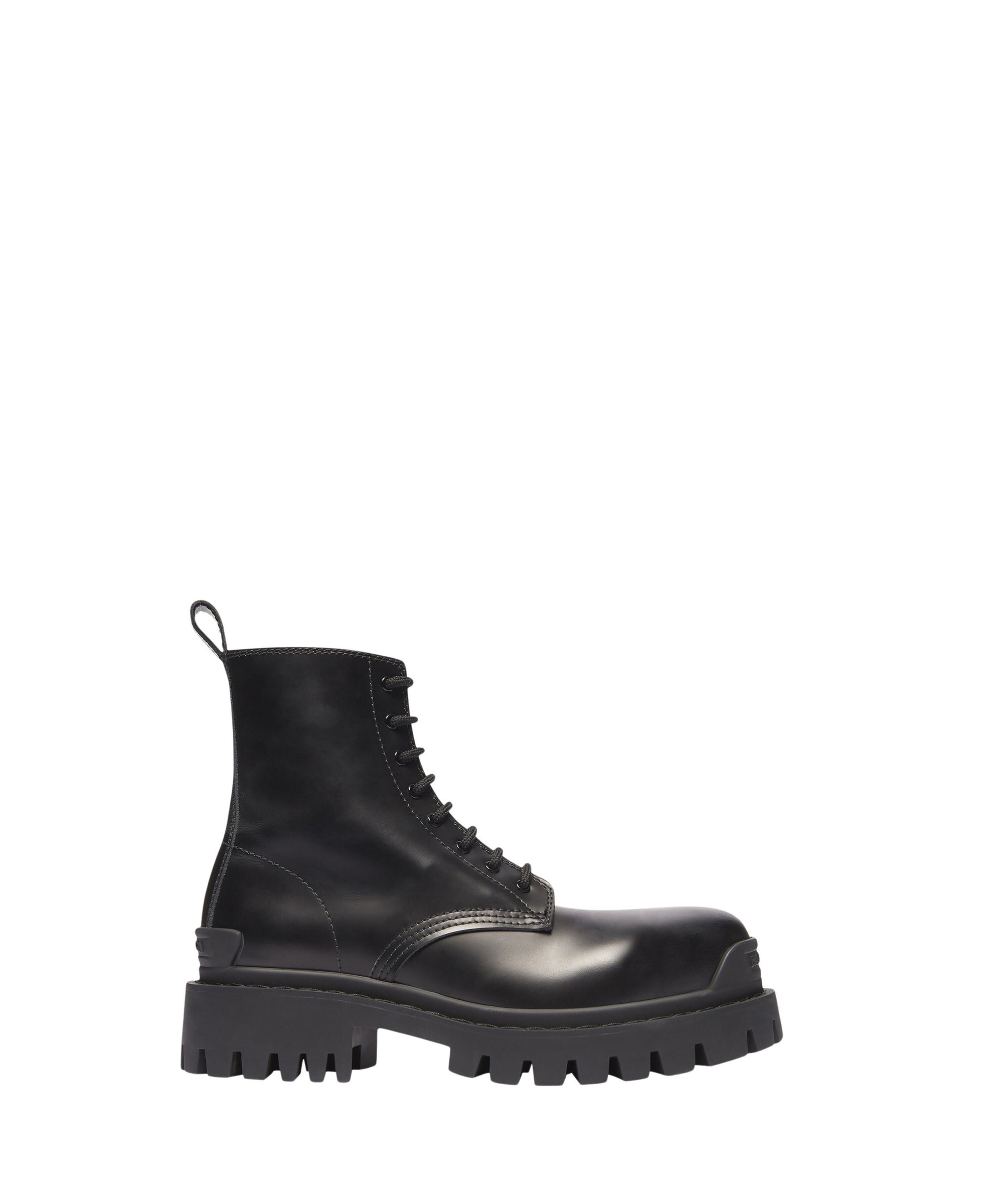 Strike Lace-Up Boots - Black