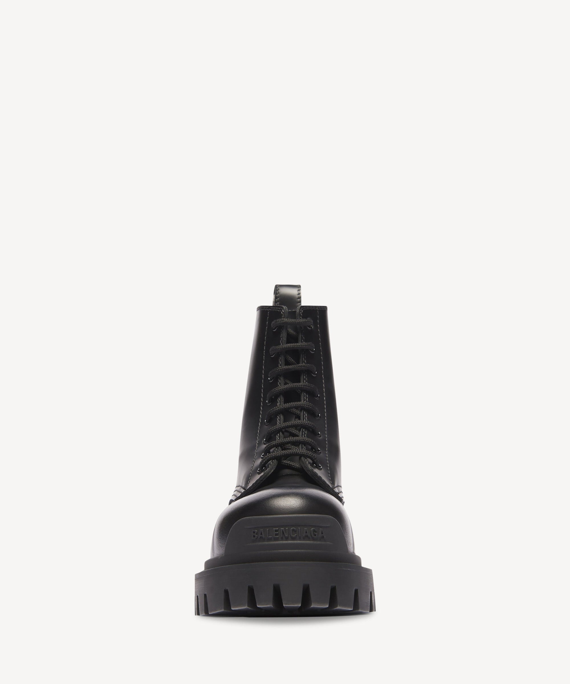 Strike Lace-Up Boots - Black