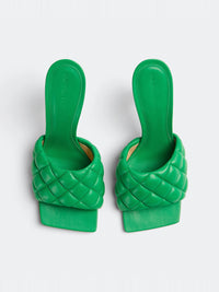 Padded parakeet 90mm Mules - Parakeet