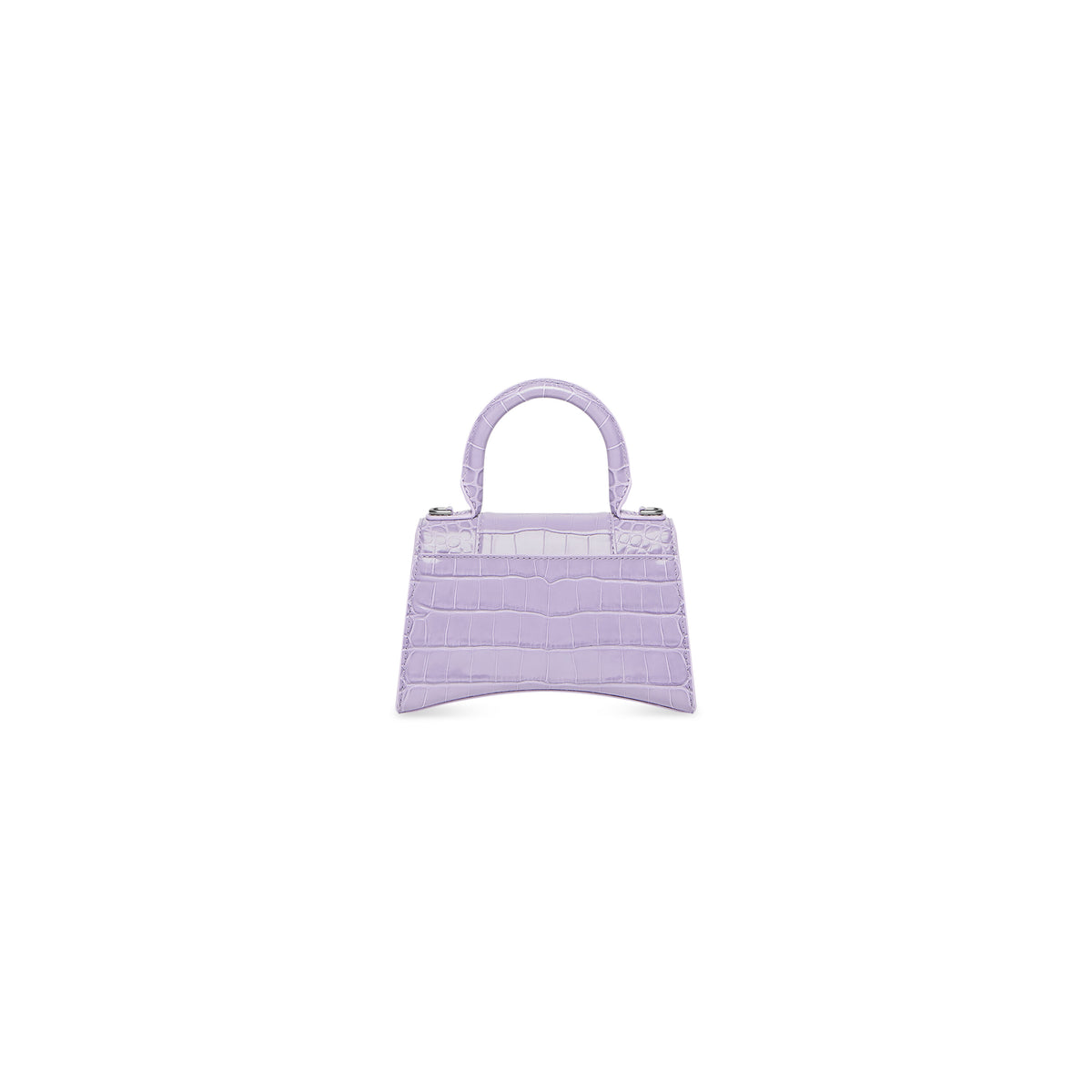Hourglass XS Handbag Crocodile Embossed - Lilac