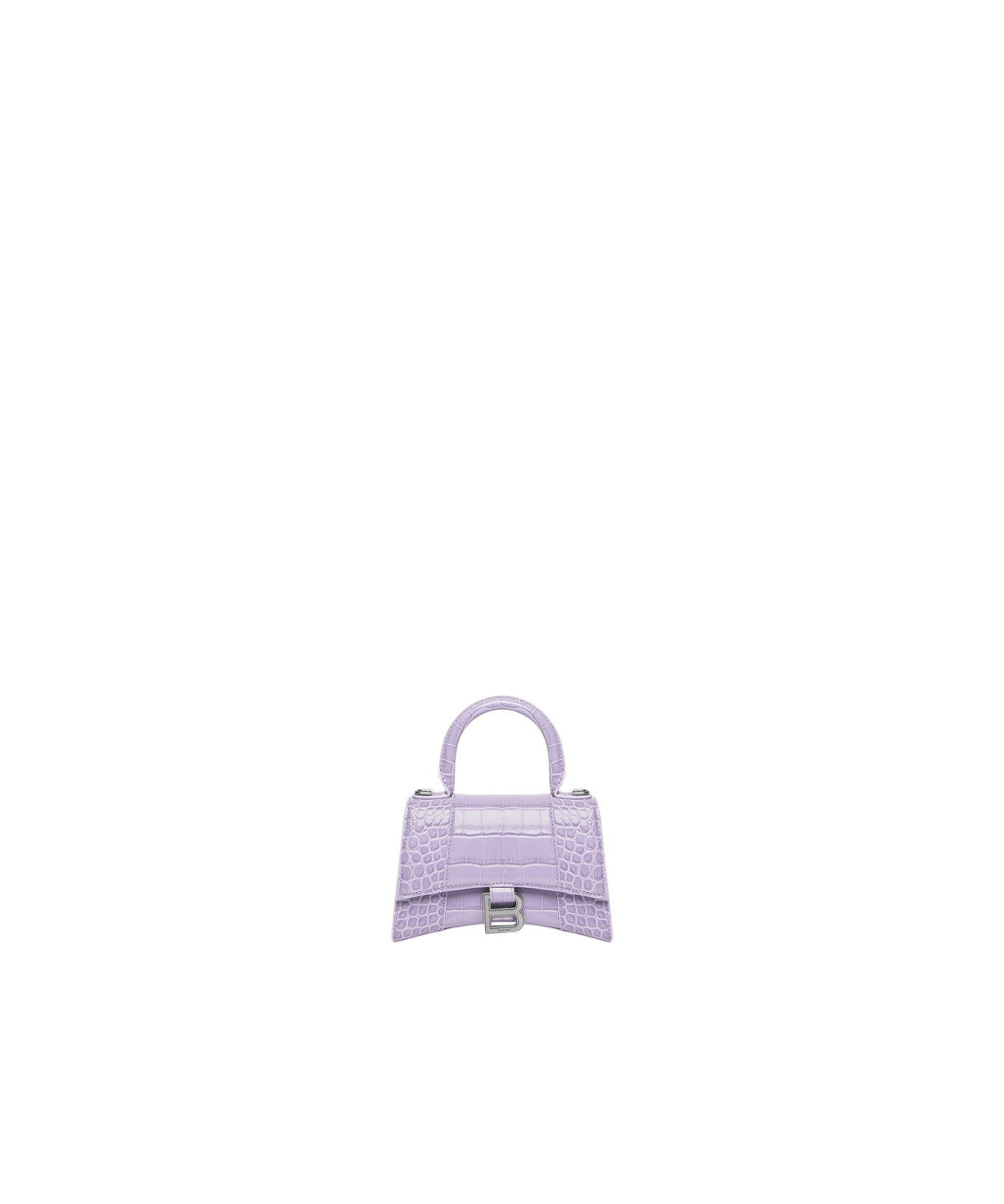 HOURGLASS / Hourglass XS Handbag Crocodile Embossed - Lilac