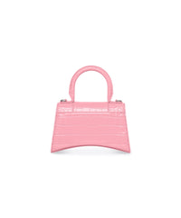 HOURGLASS / Hourglass XS Handbag Crocodile Embossed - Sweet Pink