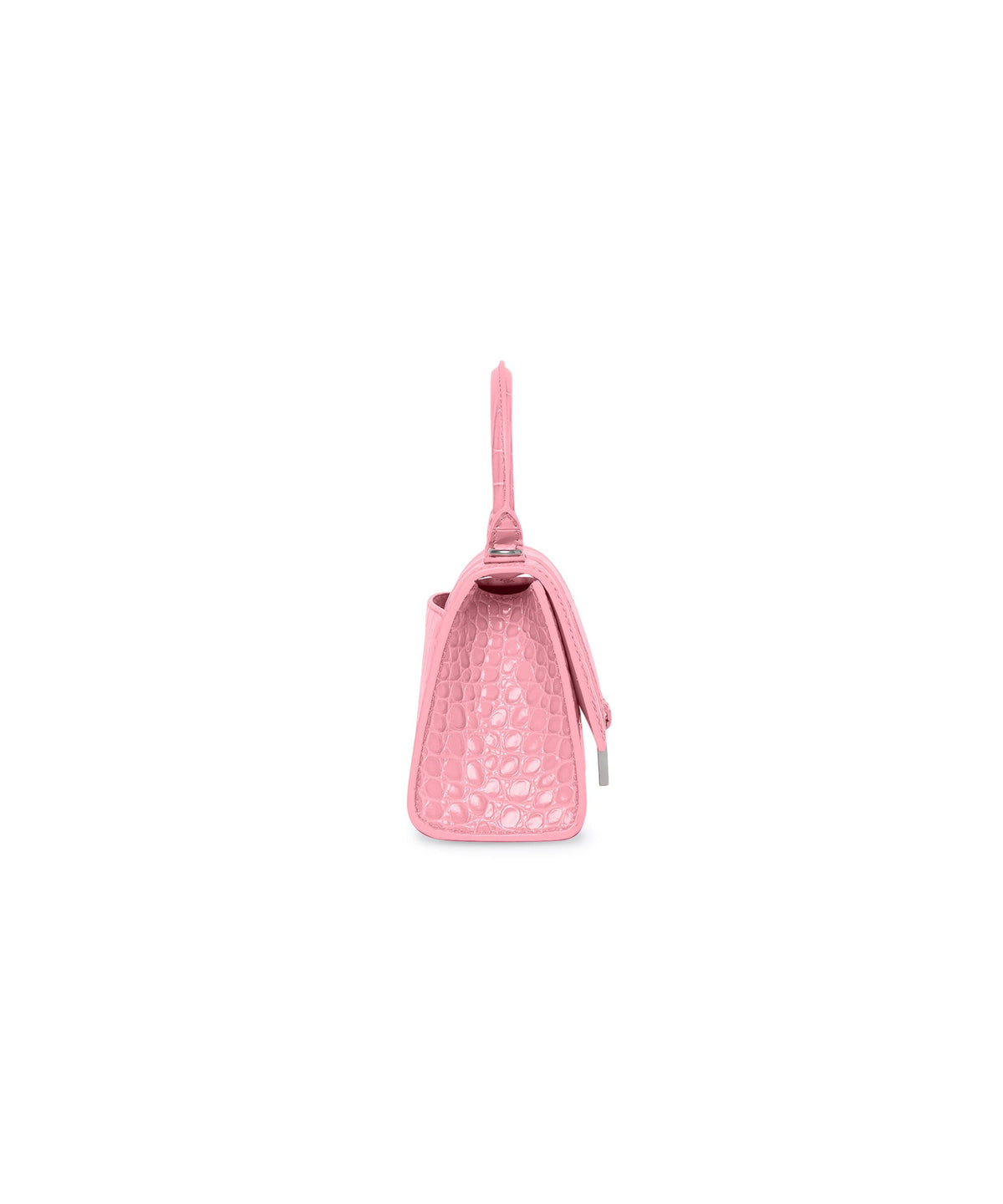 HOURGLASS / Hourglass XS Handbag Crocodile Embossed - Sweet Pink