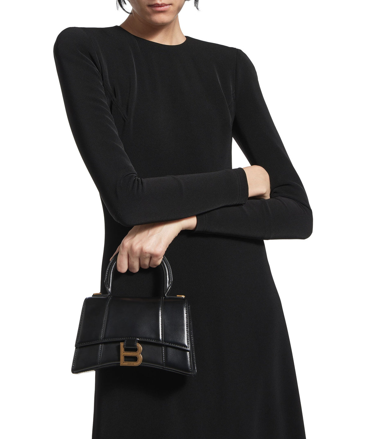 HOURGLASS / Hourglass XS Handbag - Black