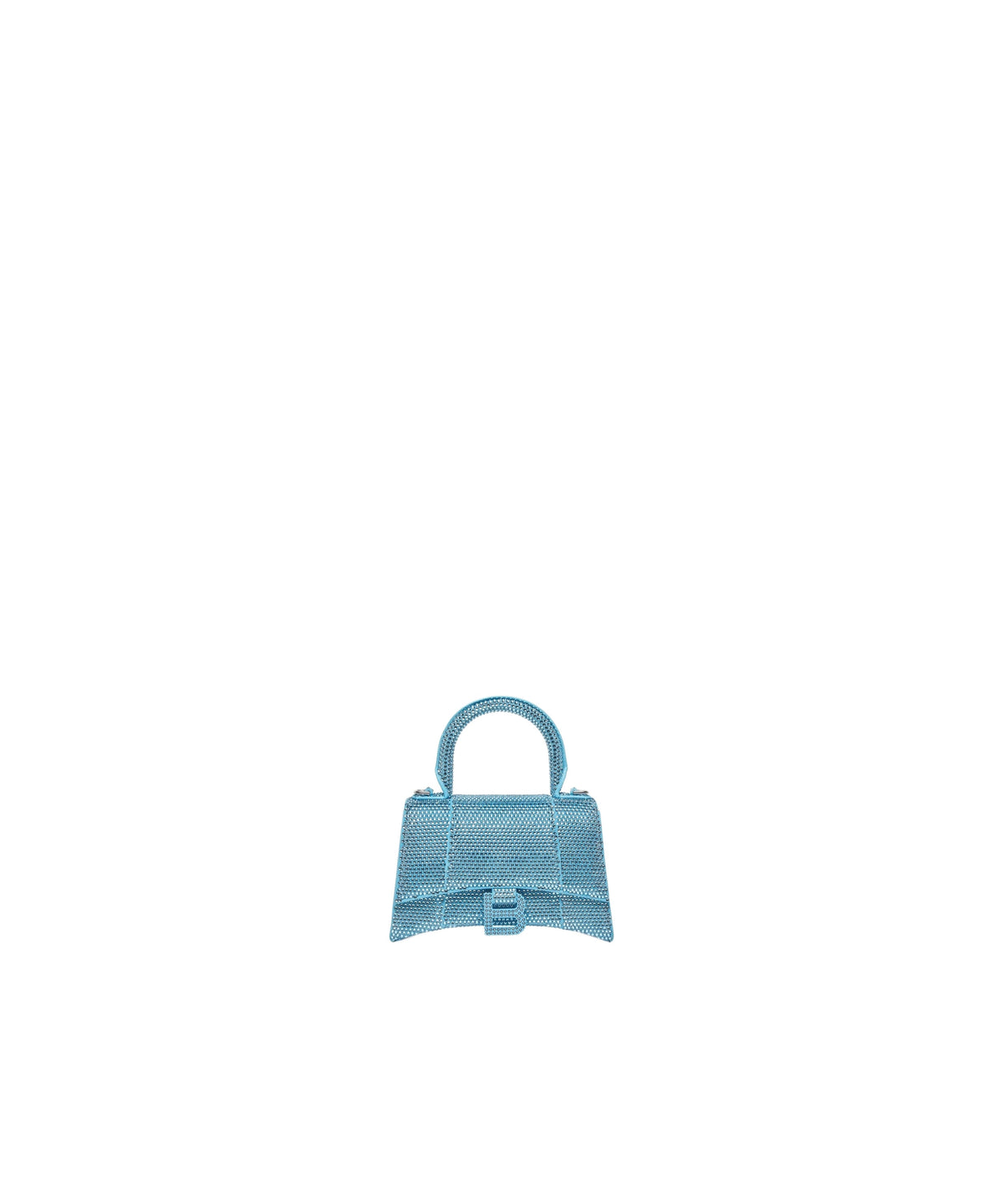 HOURGLASS / Hourglass XS Handbag With Rhinestones - Sea Blue