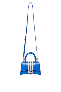 Balenciaga x Adidas Hourglass Box blue & optic white XS Handbag - Blue & Optic White