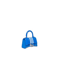 Balenciaga x Adidas Hourglass Box blue & optic white XS Handbag - Blue & Optic White
