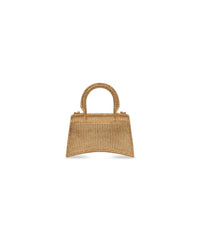 Hourglass XS Handbag With Rhinestones - Gold