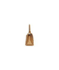 Hourglass XS Handbag With Rhinestones - Gold