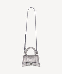Hourglass Handbag XS With Rhinestones - Grey