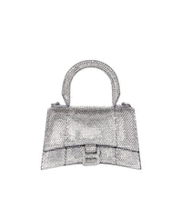 Hourglass Handbag XS With Rhinestones - Grey