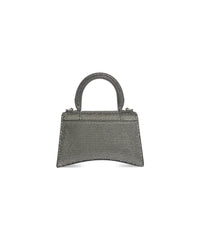 Hourglass Handbag XS With Rhinestones - Grey