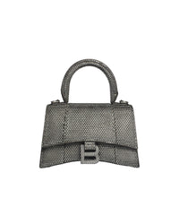Hourglass Handbag XS With Rhinestones - Grey