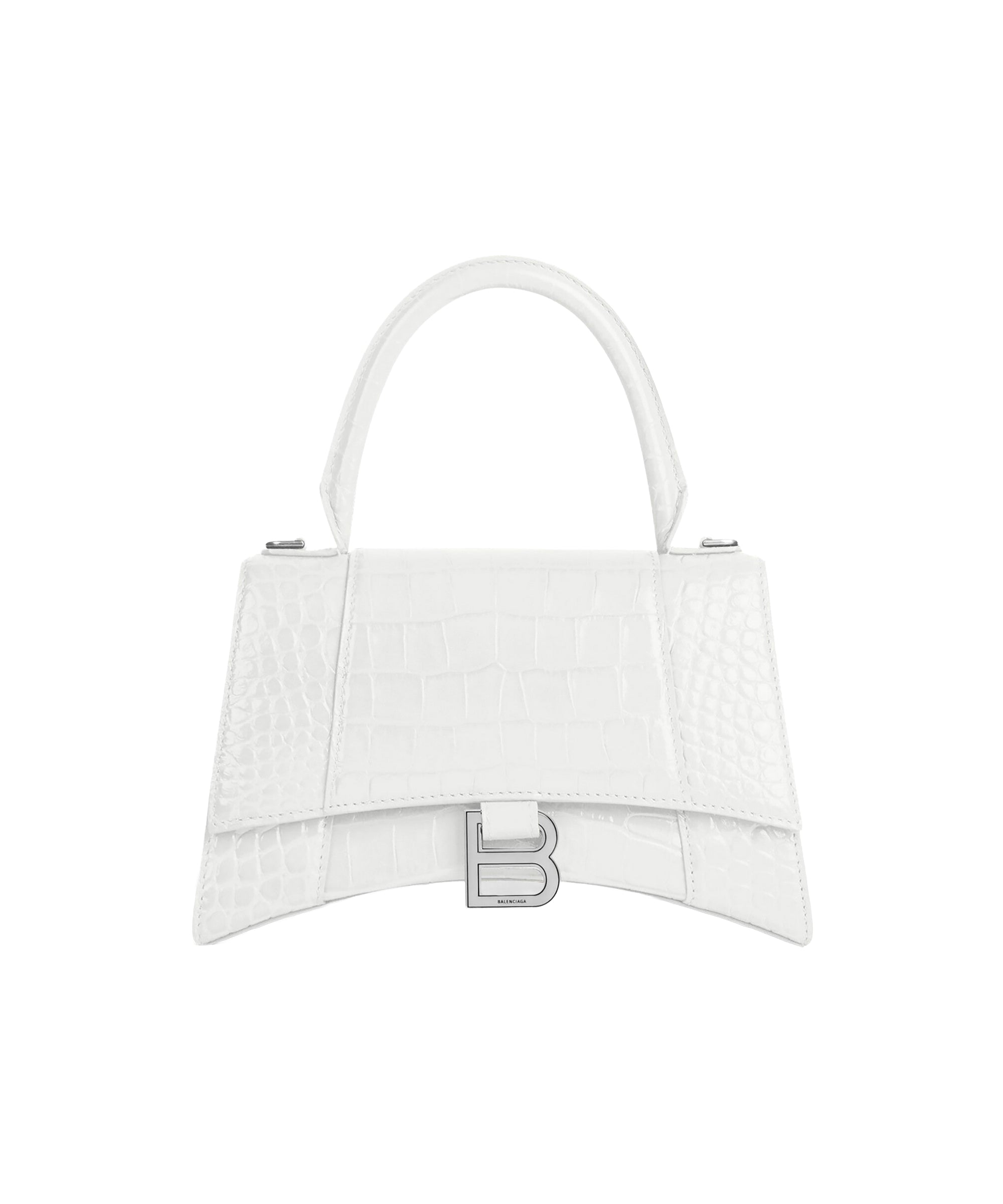 Hourglass Handbag Small - White