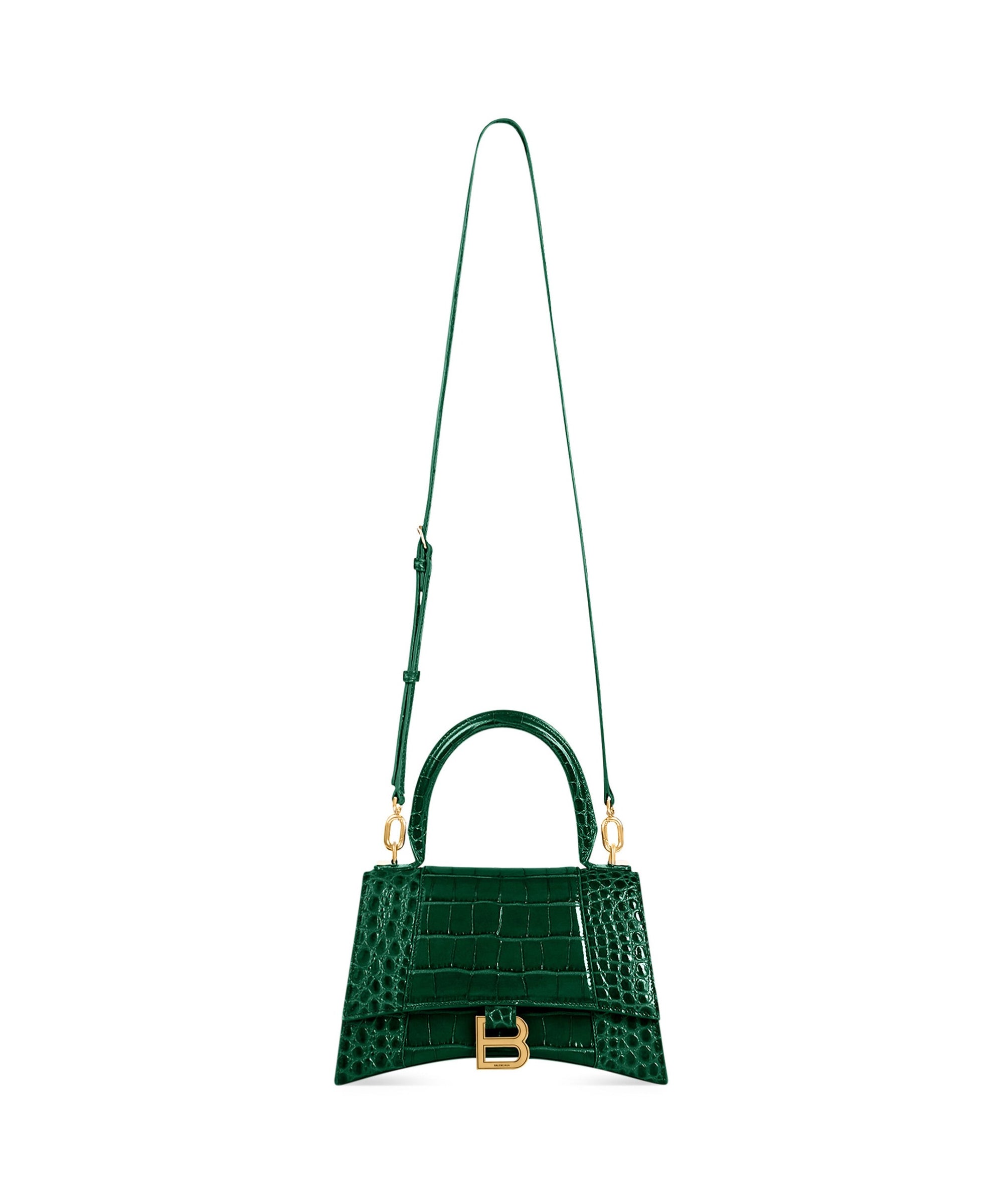 Hourglass Handbag Small - Forest Green