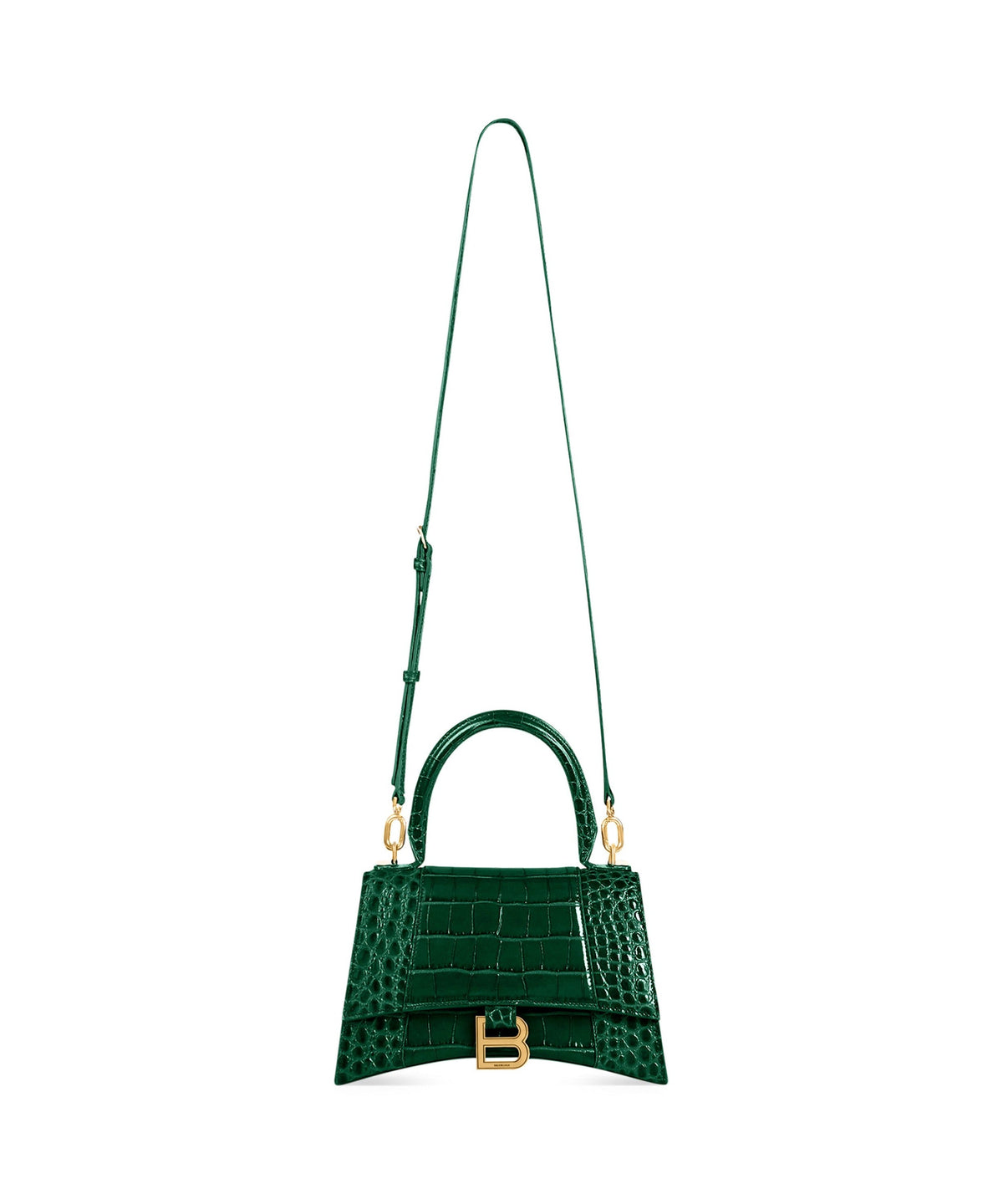 Hourglass Handbag Small - Forest Green