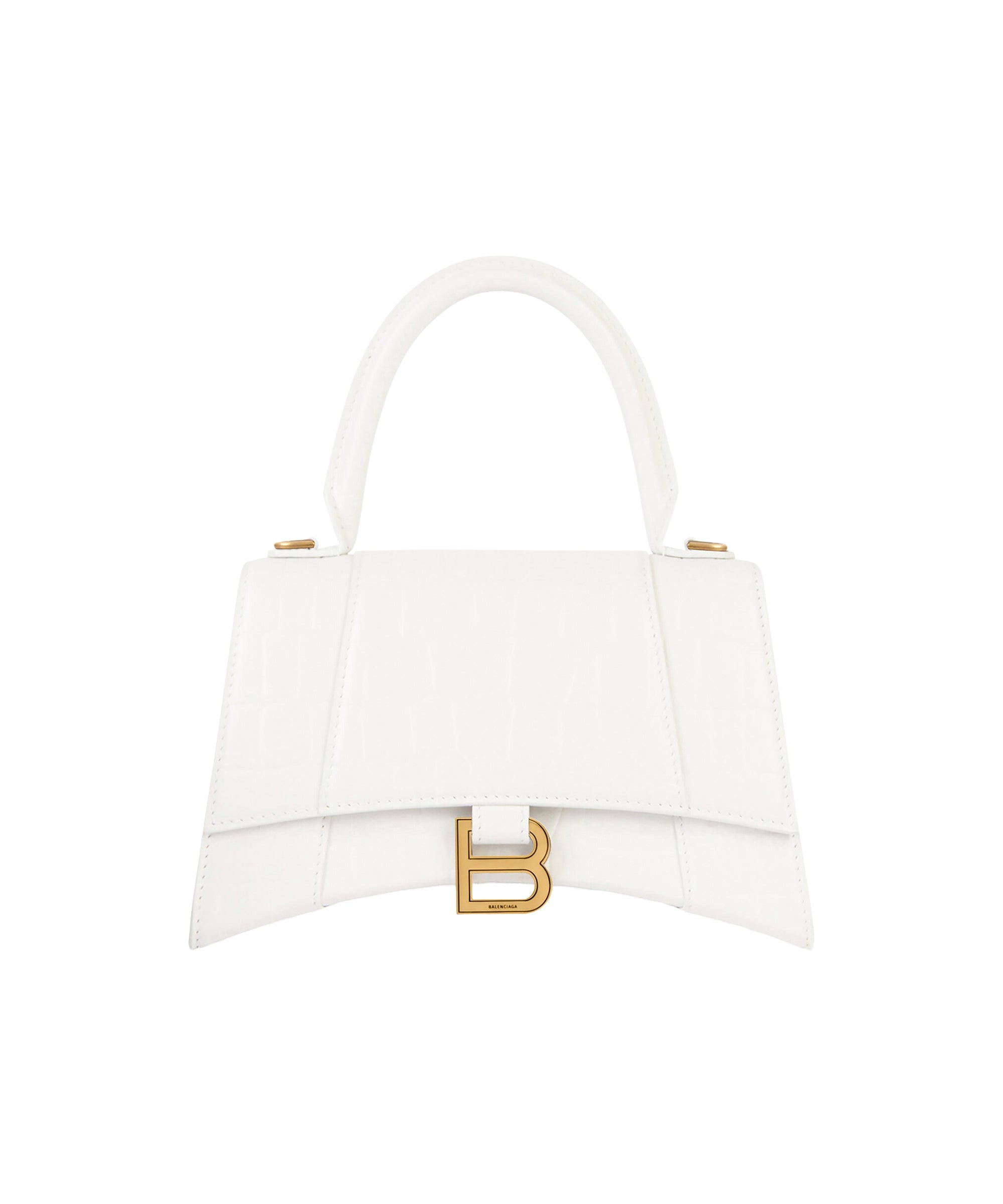 Hourglass Handbag Small - White