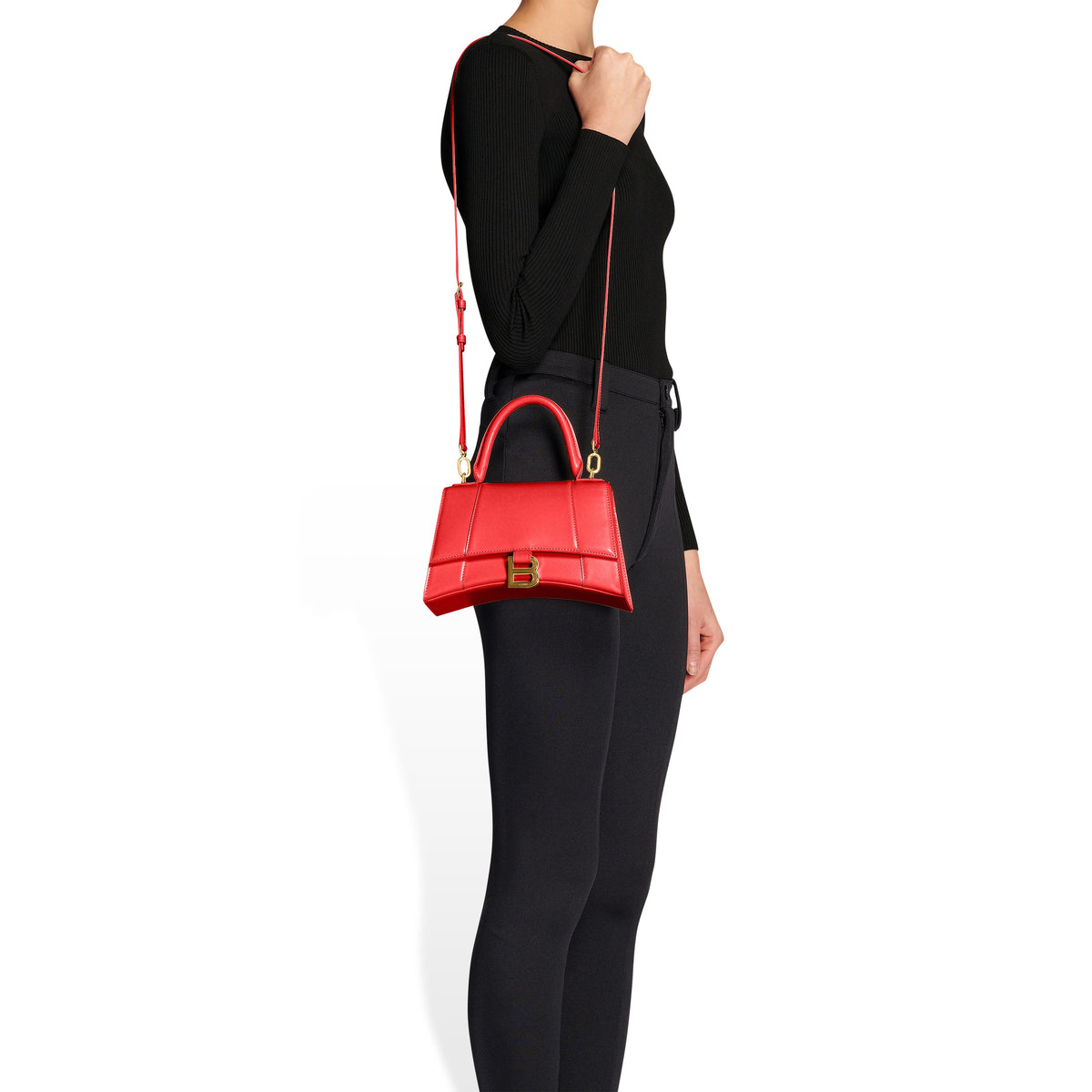 Hourglass Small Handbag Box - Red