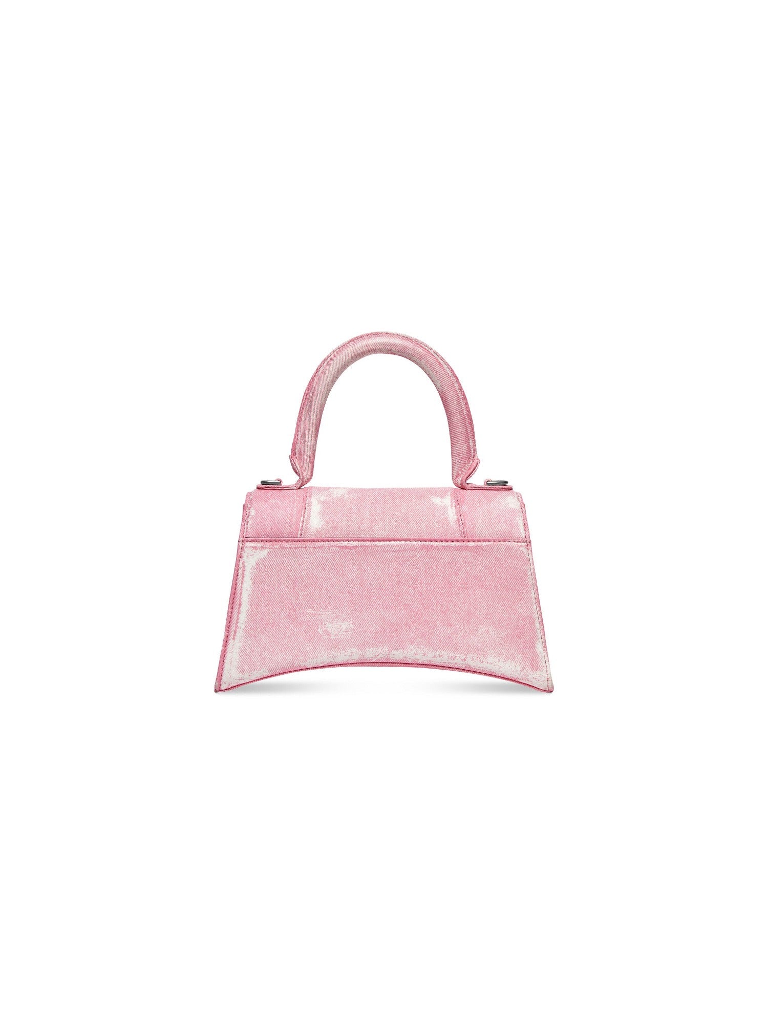 Hourglass Denim Print butterfly pink Small Handbag - Butterfly Pink