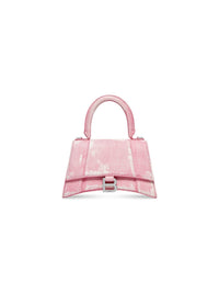 Hourglass Denim Print butterfly pink Small Handbag - Butterfly Pink