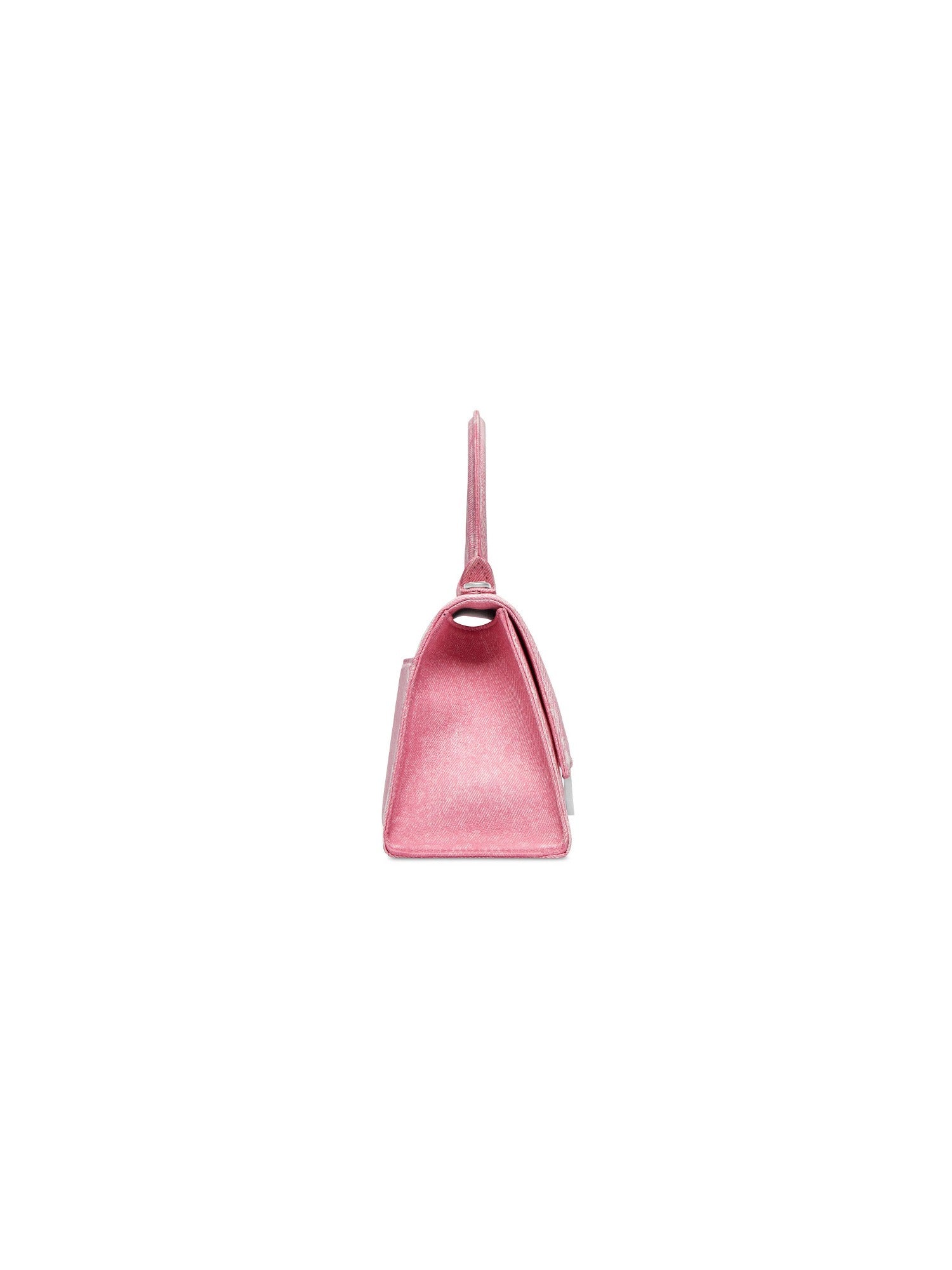 Hourglass Denim Print butterfly pink Small Handbag - Butterfly Pink