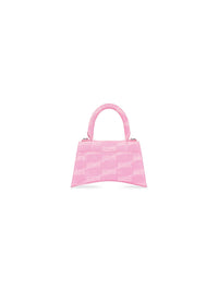Hourglass BB Monogram Denim sweet pink Small Handbag - Sweet Pink